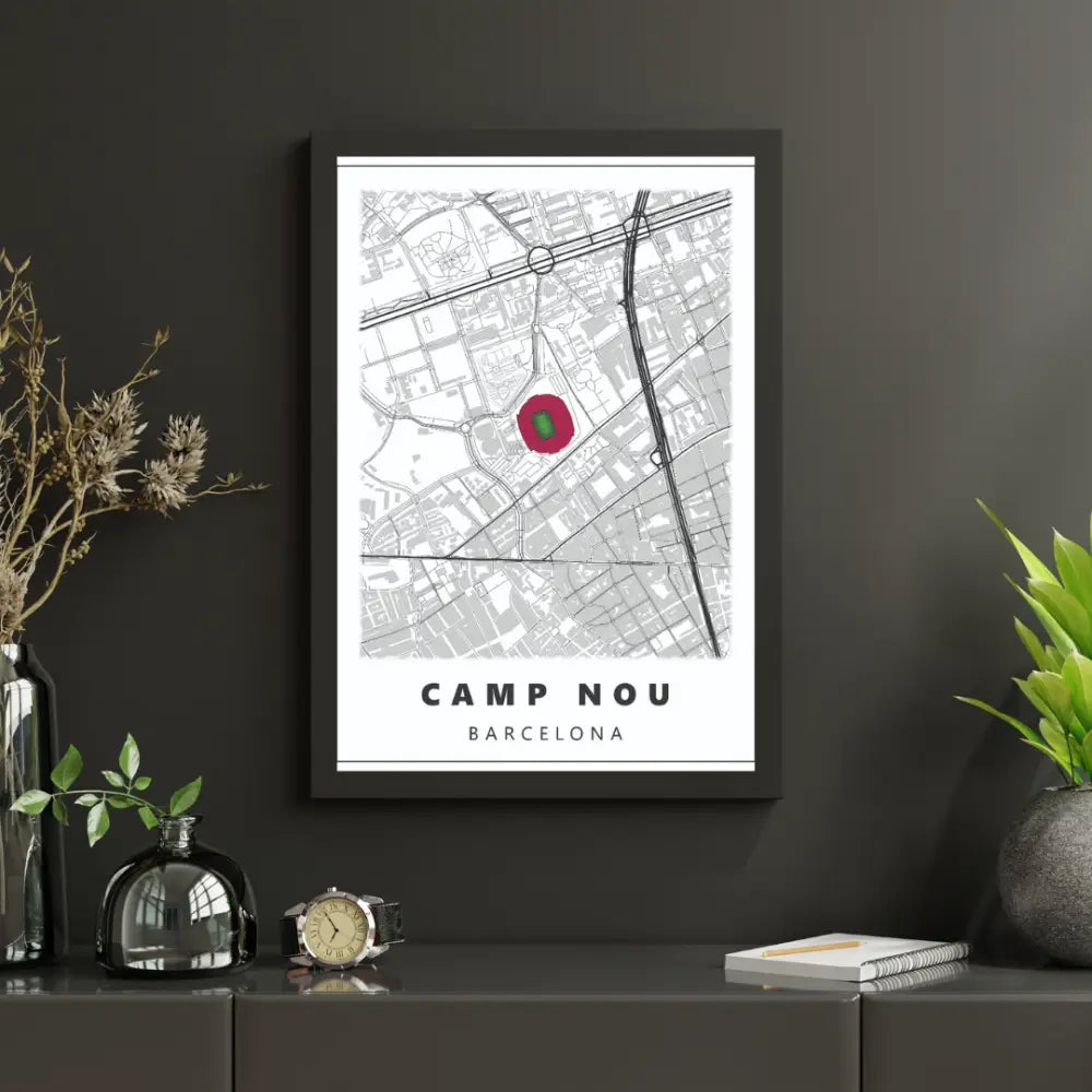 Fc Barcelona Stadium Map | Poster