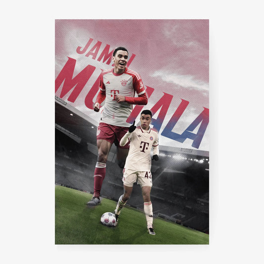Jamal Musiala Bayern Munich soccer poster print