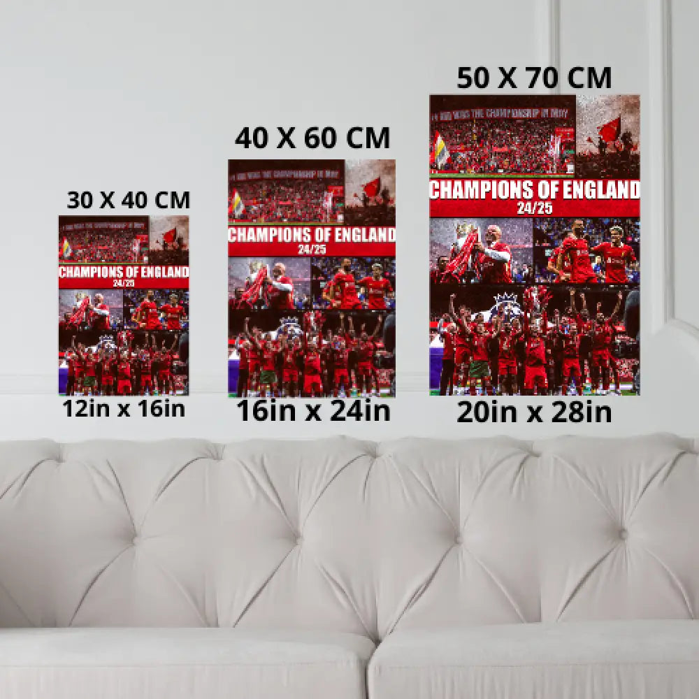 Liverpool ’Champions of England’ | Poster