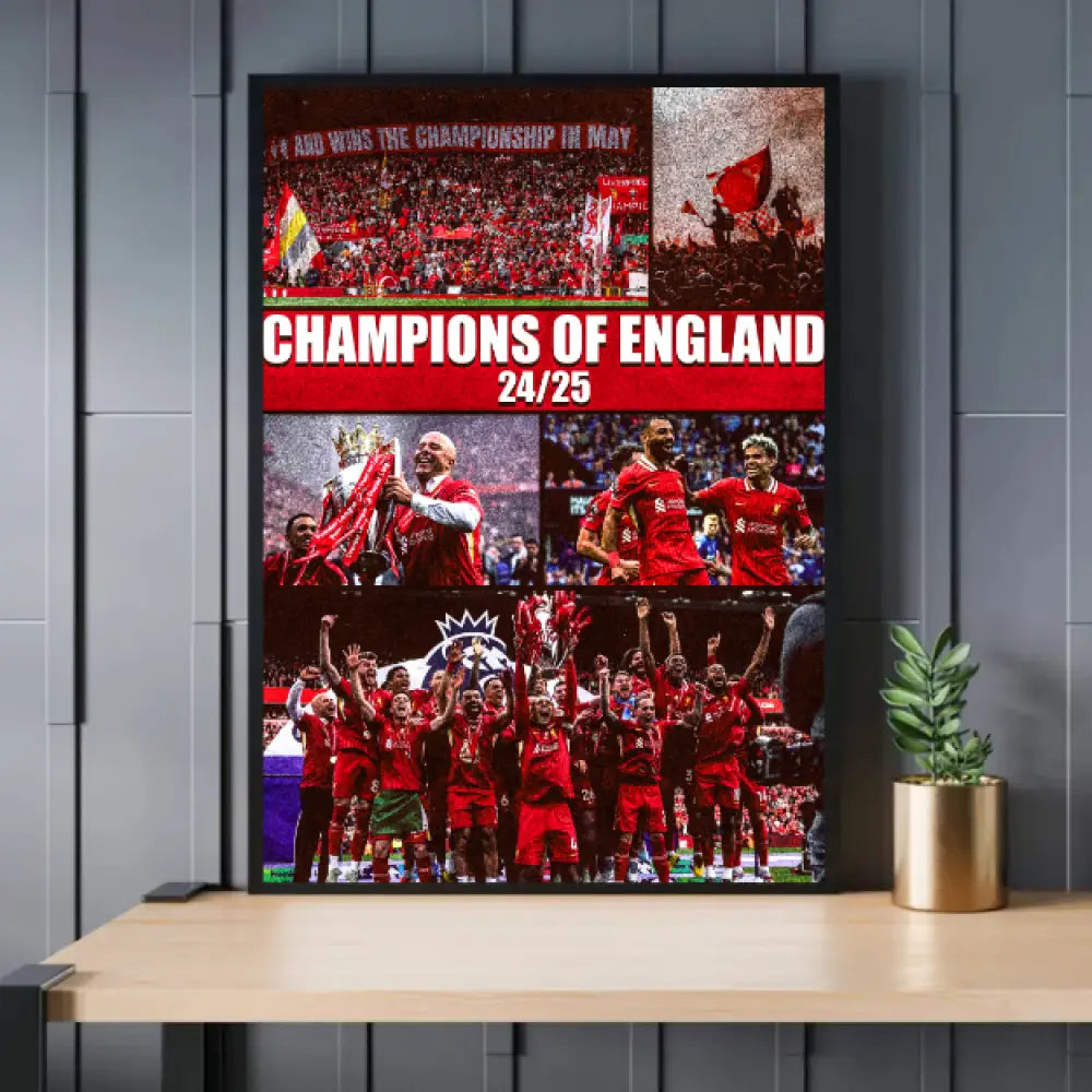 Liverpool ’Champions of England’ | Poster