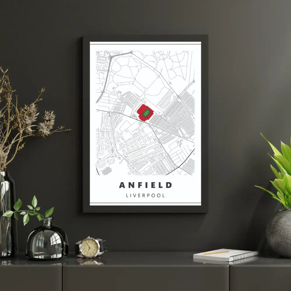 Liverpool Fc Stadium Map | Poster