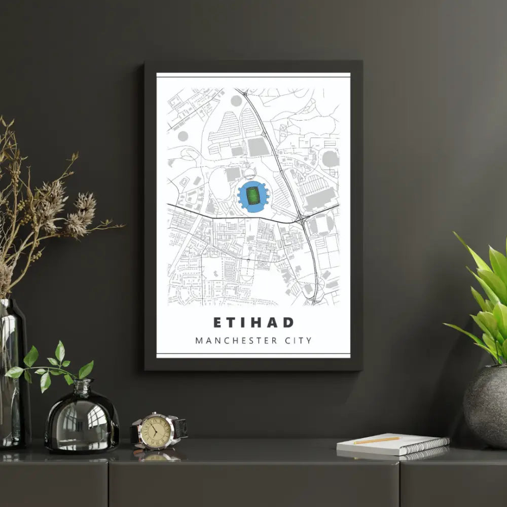 Manchester City Stadium Map | Poster