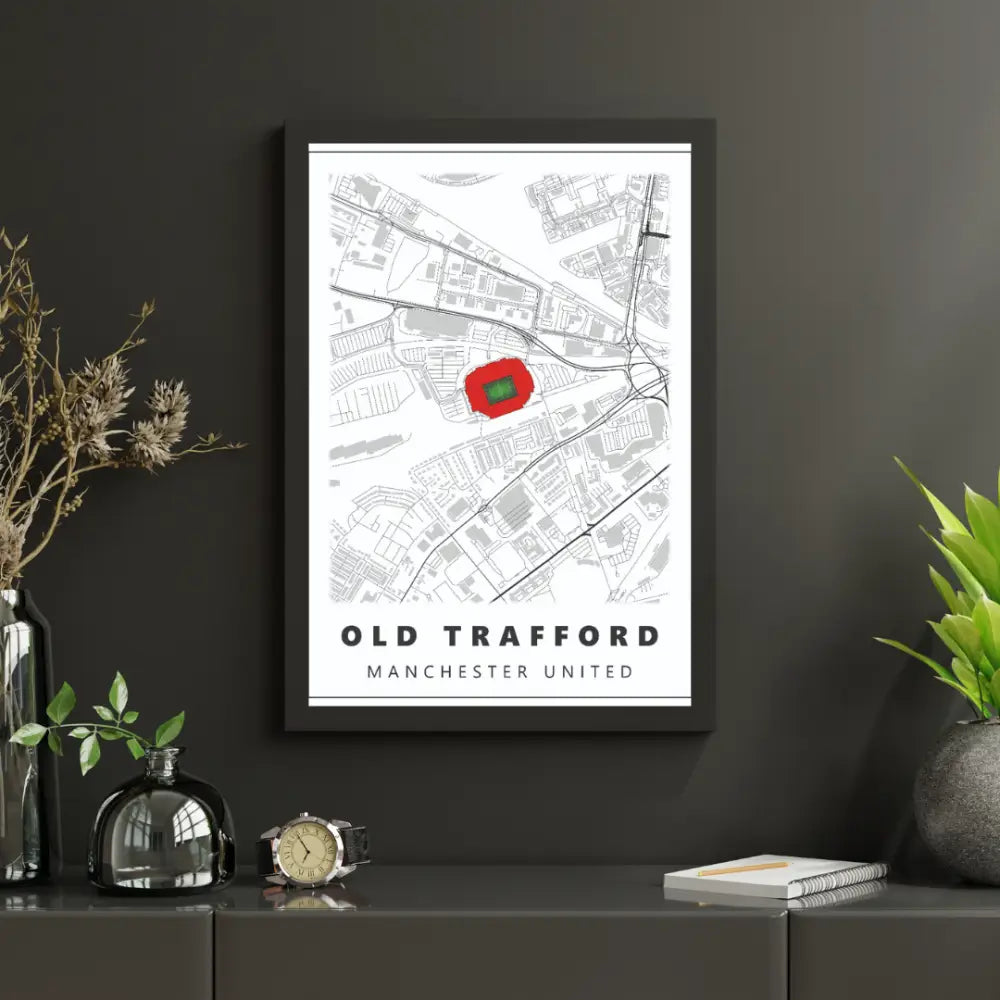 Manchester United Stadium Map | Poster