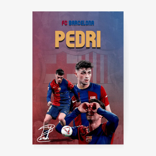 Pedri FC Barcelona soccer poster print