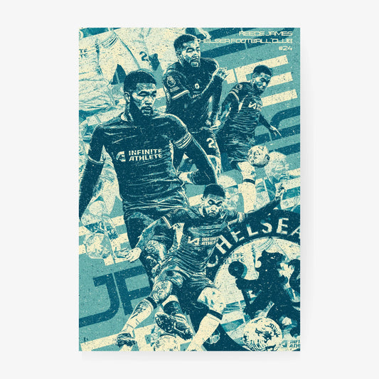 Reece James Chelsea soccer poster print