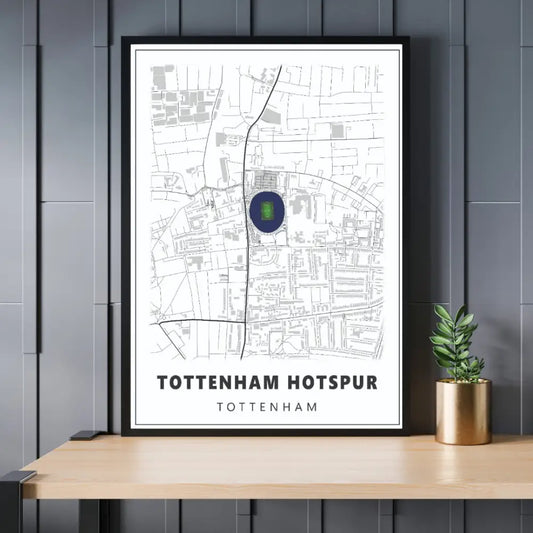 Tottenham Hotspurs Stadium Map | Poster