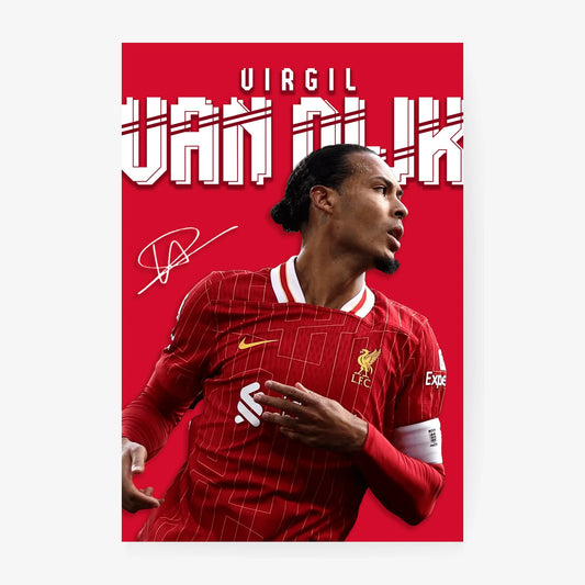 Soccer player in a red jersey with visible branding on a red background