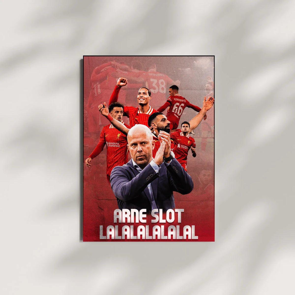 Arne Slot Liverpool wall art football poster