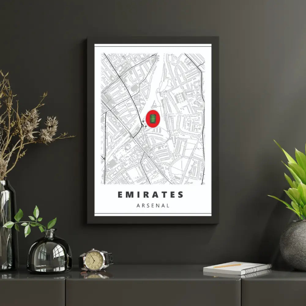Arsenal Fc Stadium Map | Poster