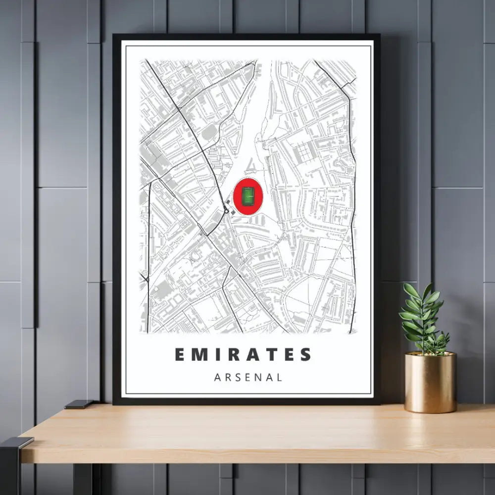 Arsenal Fc Stadium Map | Poster