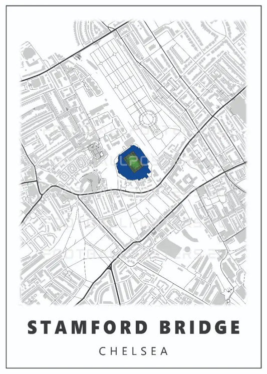 Chelsea Fc Stadium Map | Poster