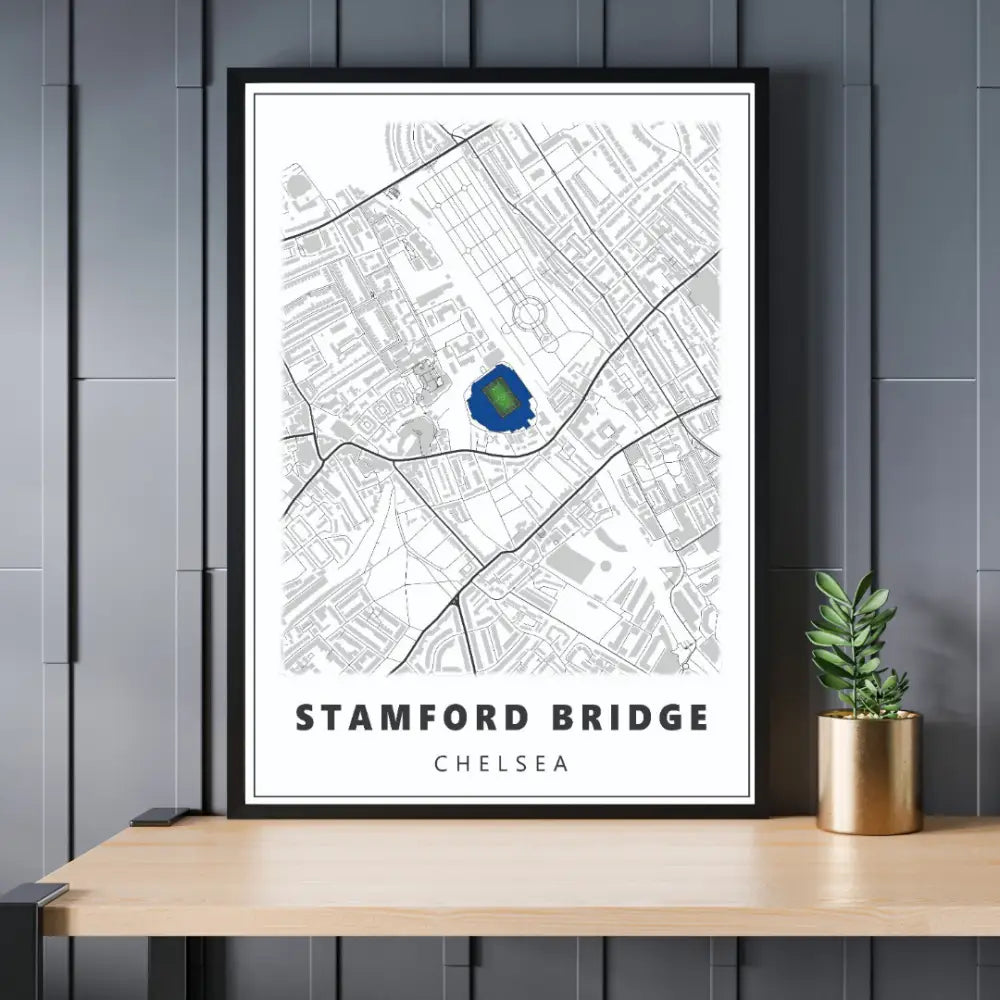 Chelsea Fc Stadium Map | Poster