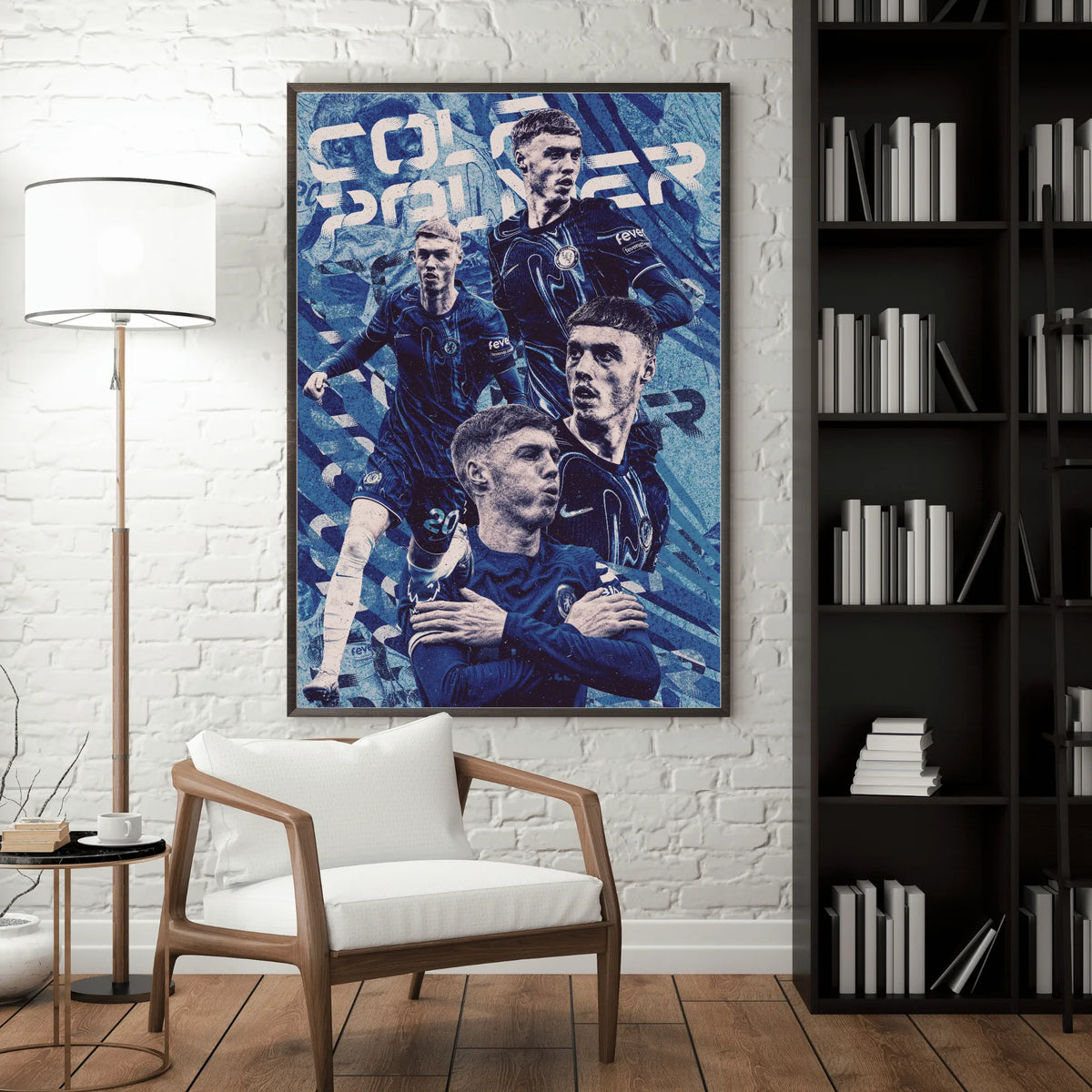 Premium Chelsea football poster of Cole Palmer for fans and wall decor