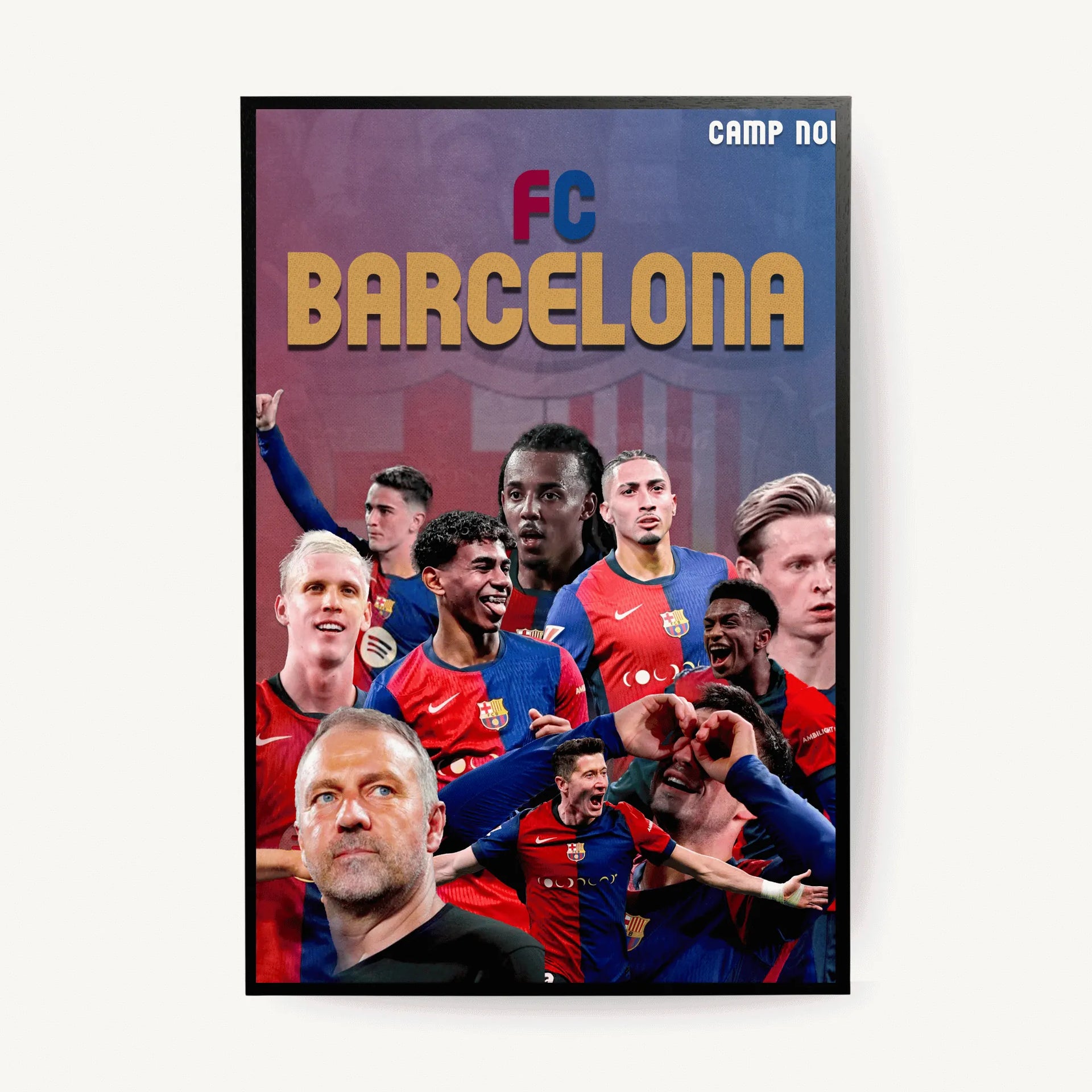 FC Barcelona 24/25 Team Poster – FootballPosters - Main Image