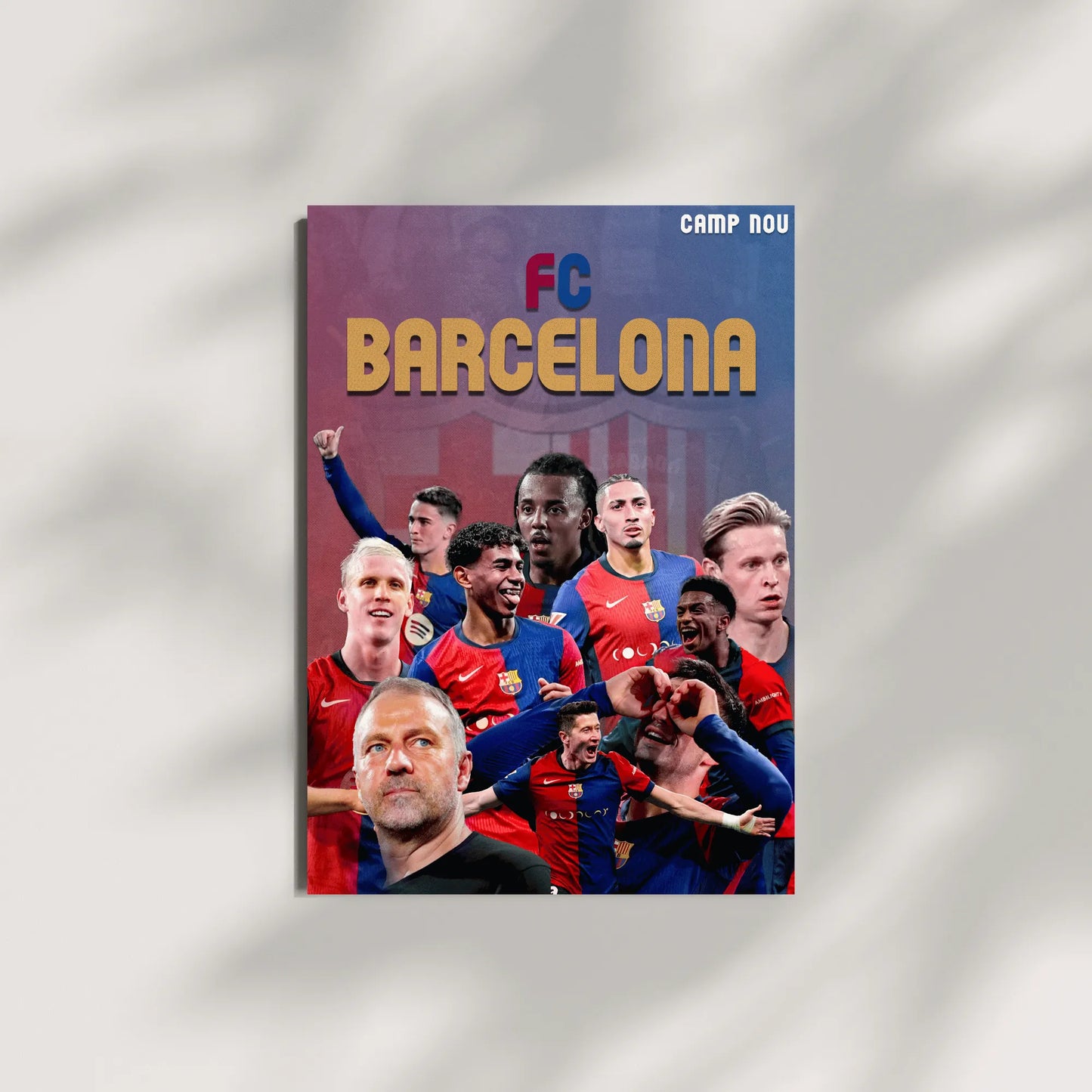 FC Barcelona squad wall art poster