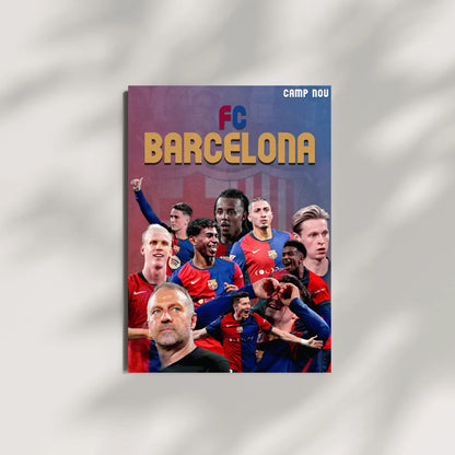 FC Barcelona squad wall art poster