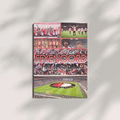 Feyenoord football wall art featuring club history, supporters and De Kuip stadium