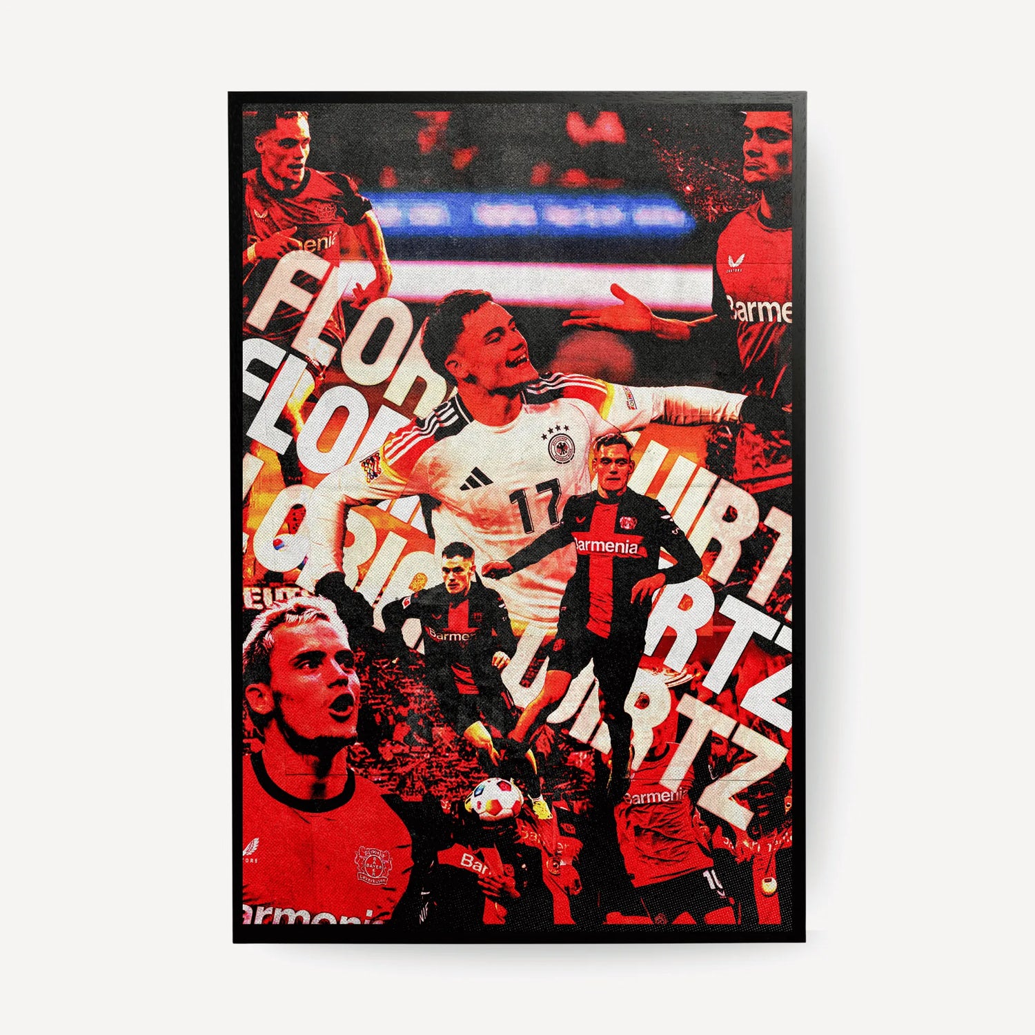 Florian Wirtz Bayer Leverkusen football poster wall art