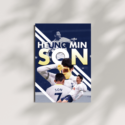 Heung Min Son Tottenham poster shadow background modern football wall decor