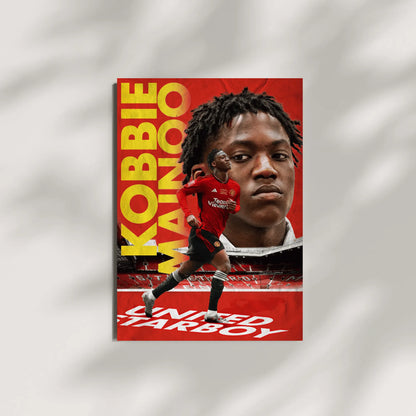 Kobbie Mainoo Manchester United wall art football poster