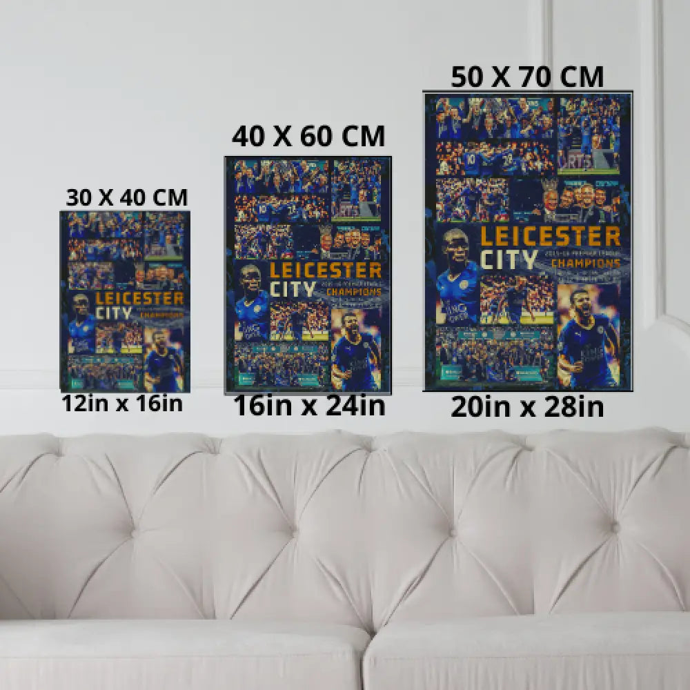 Leicester City Premier League Win 2015 | Historic Poster