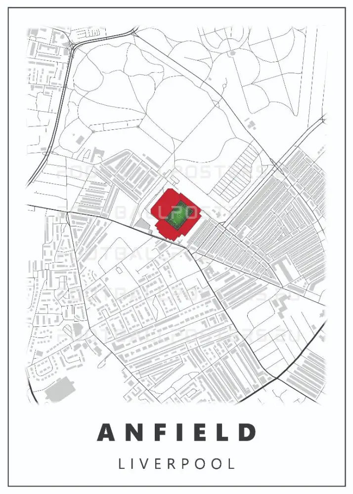 Liverpool FC Stadium Map | Poster – FootballPosters