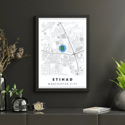 Manchester City Stadium Map | Poster