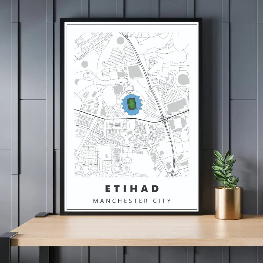 Manchester City Stadium Map | Poster