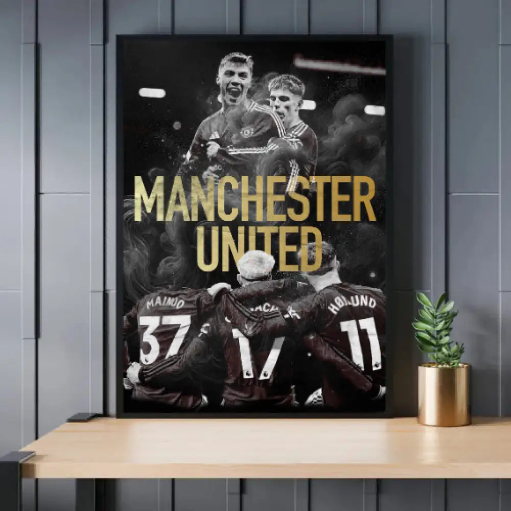 Manchester Poster Manchester United Posters – Custom Football Art Prints