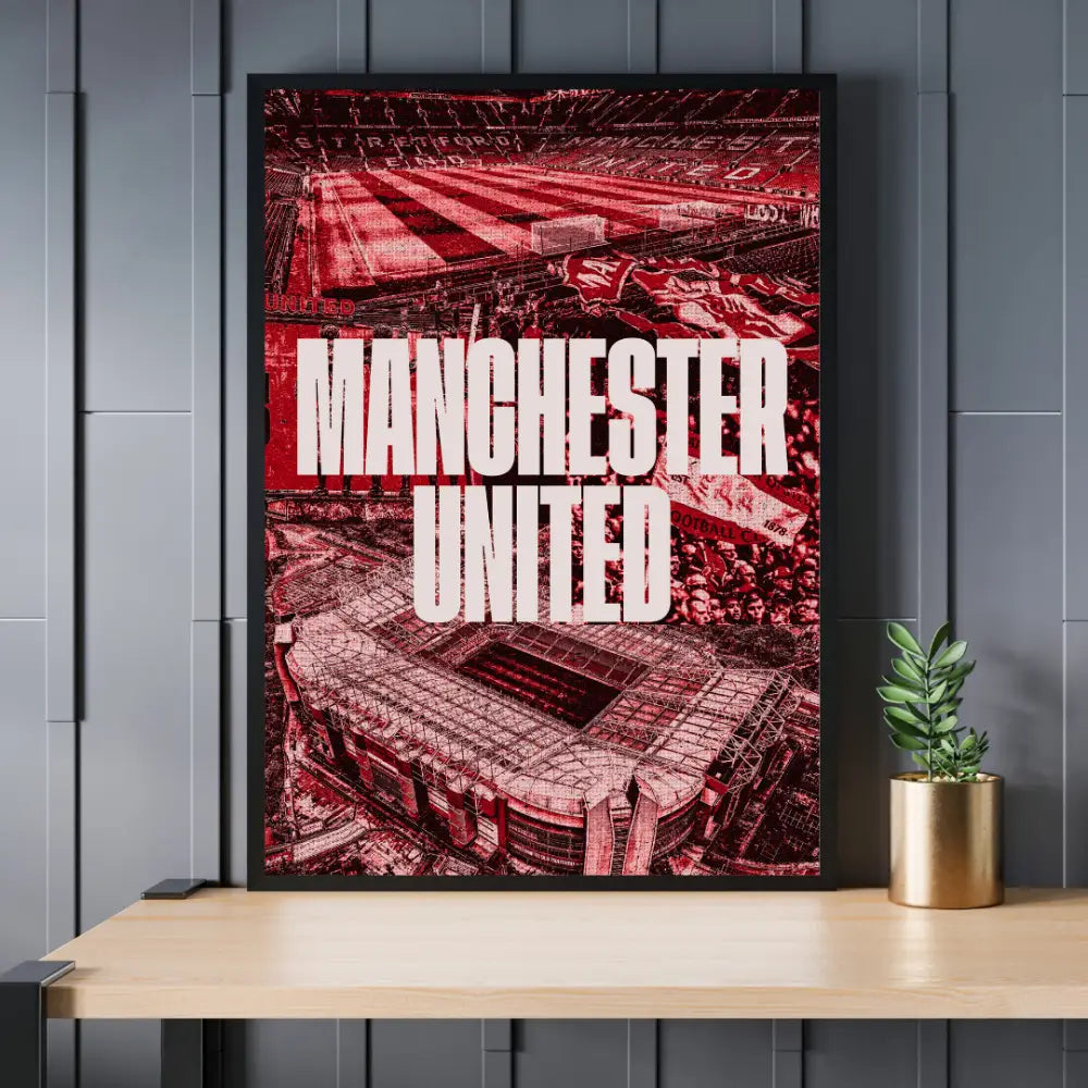 Manchester Poster Manchester United Poster | Football Art | Premium Quality