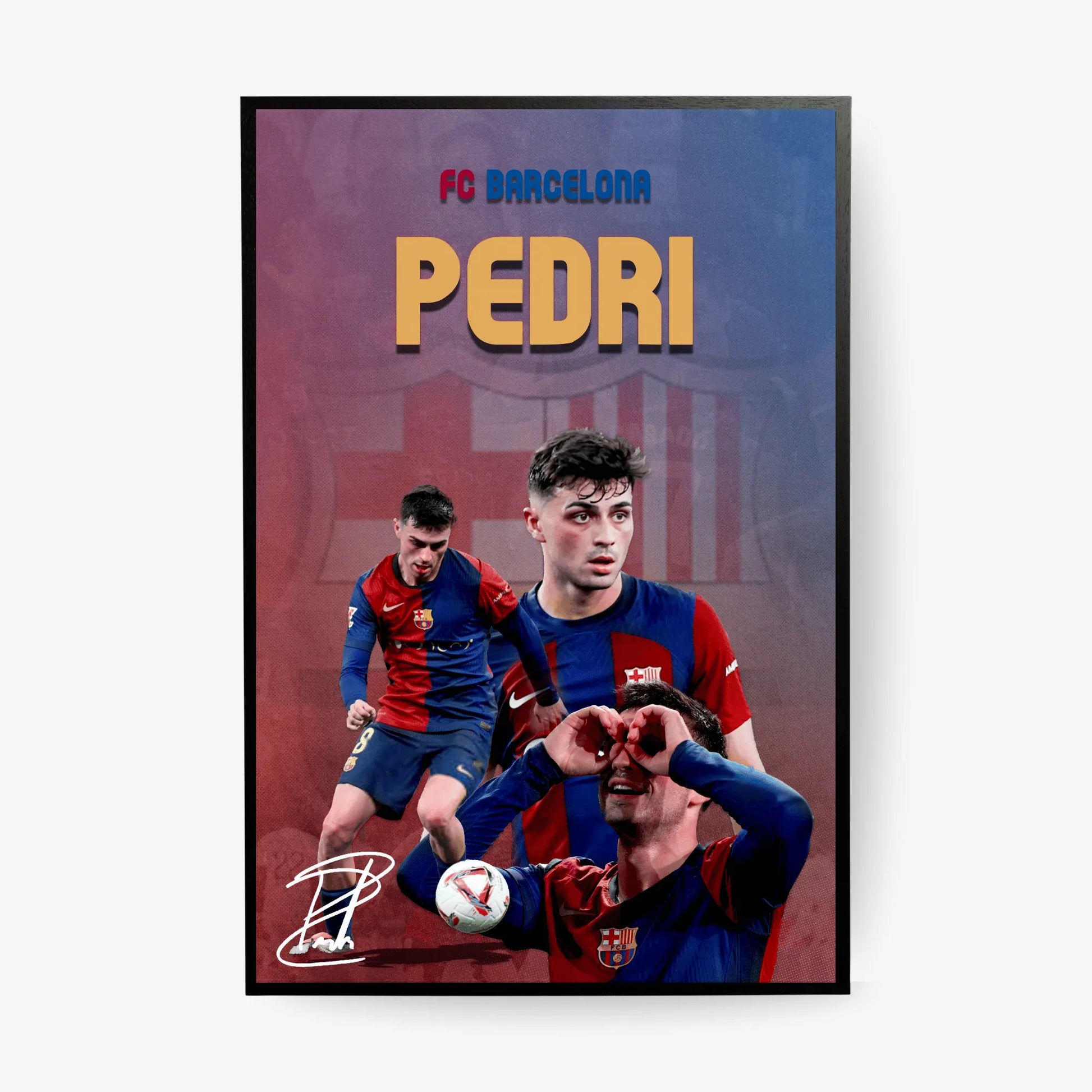 Pedri Barcelona football poster wall art