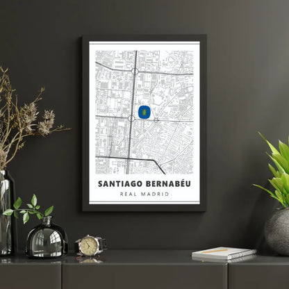 Real Madrid Stadium Map | Poster