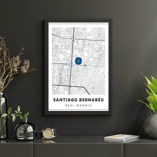 Real Madrid Stadium Map | Poster