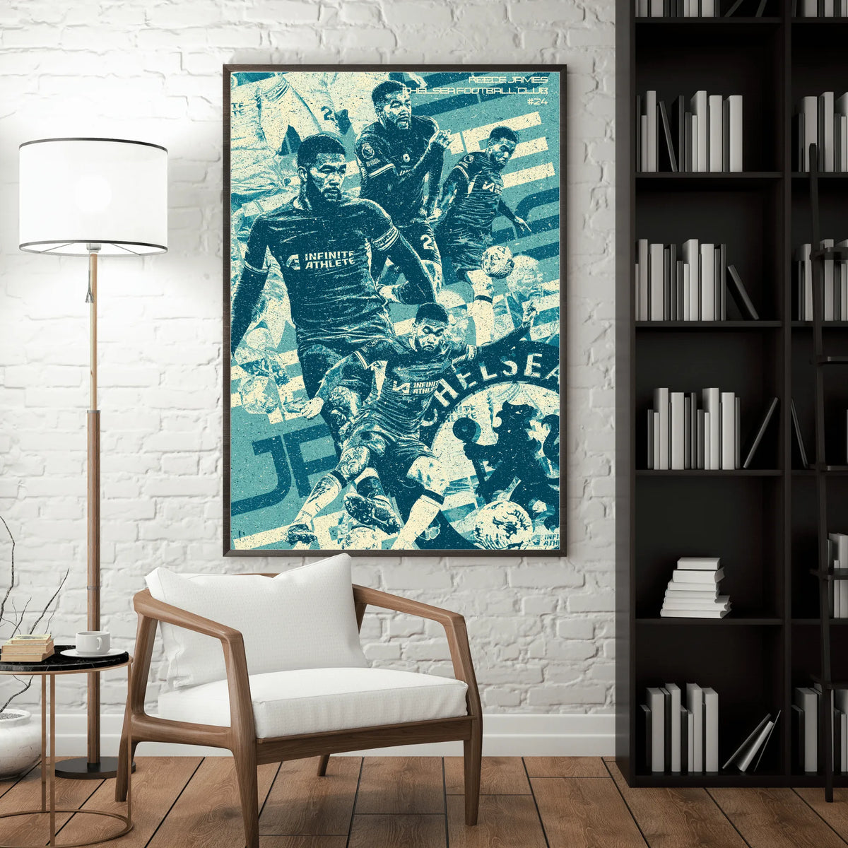 Reece James Chelsea wall art football poster