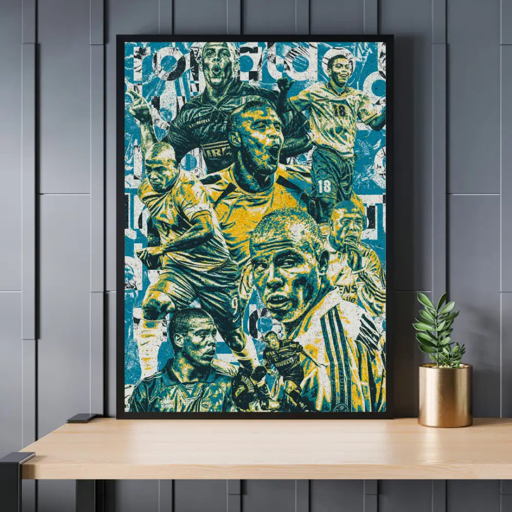 Ronaldo R9 Poster | Football Legend | Barcelona | Inter Milan | Real ...